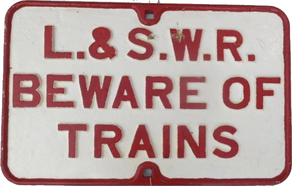 Heavy Cast Iron STATION MASTER Railway Sign br totem Steam Engine Days