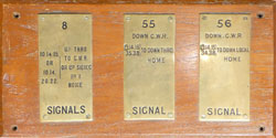 3 GWR lever plates